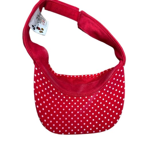 Walt Disney World Kids Minnie Mouse Red Polka Dot Visor Hat Embroidered - Picture 6 of 6